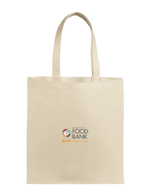 Eco Blend Natural Canvas Tote w/Arkansas Foodbank Logo