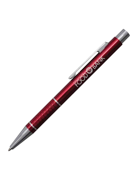 St George Red Pen - Blue Ink w/Arkansas Foodbank Logo