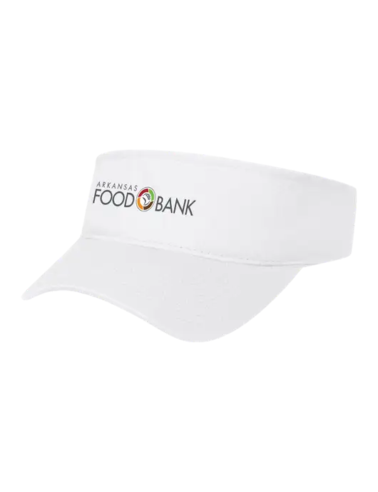 White Cap Visor w/Arkansas Foodbank Logo