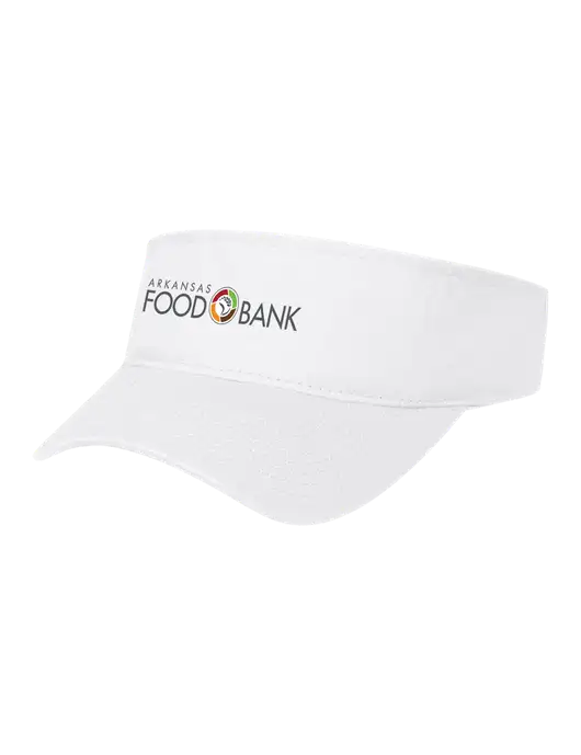White Cap Visor w/Arkansas Foodbank Logo