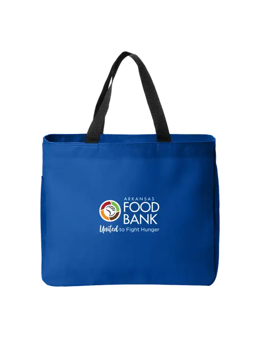 Essential Royal Tote w/Arkansas Foodbank Logo