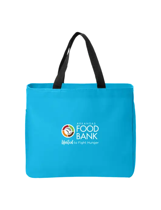 Essential Light Sapphire Tote w/Arkansas Foodbank Logo
