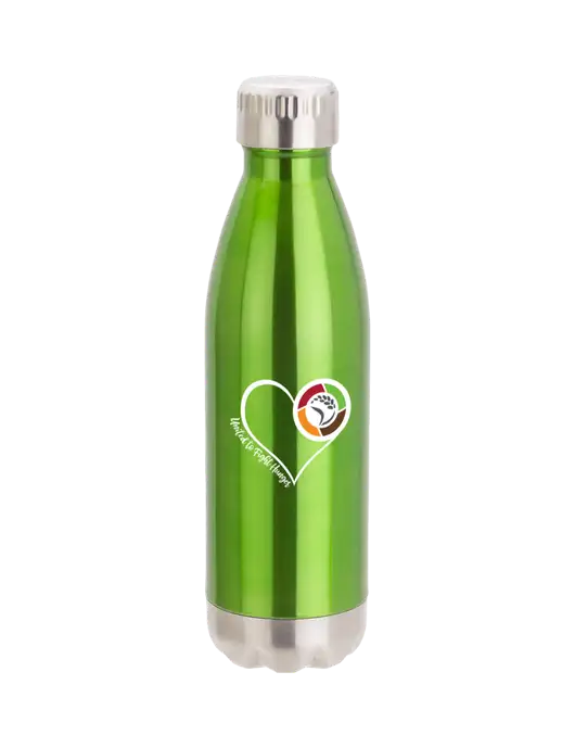 City Go Green 17 oz Insulated Bottle w/Heart Design Logo