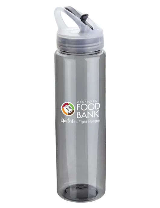 Buddy Smoke 32 oz PET Bottle with Flip Lid w/Arkansas Foodbank Logo