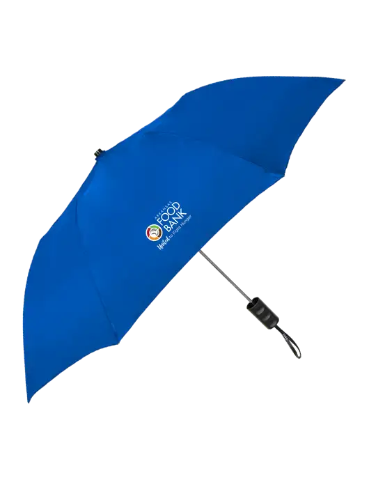 Dark Royal 42" Folding Umbrella  w/Arkansas Foodbank Logo