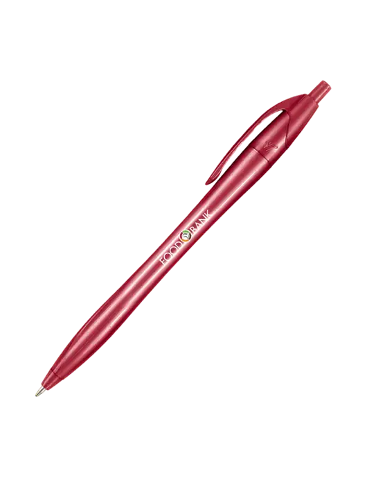 Novella Red Solid Pen - Black Ink w/Arkansas Foodbank Logo