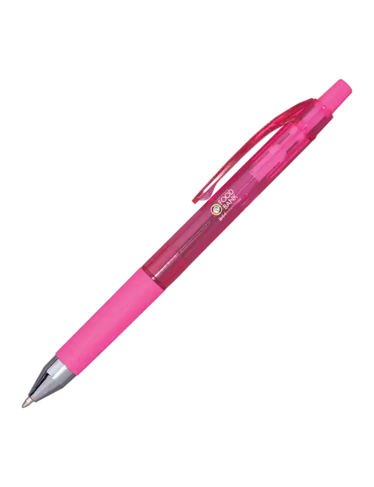 Translucent Pink Tint Pen - Pink Ink w/Arkansas Foodbank Logo